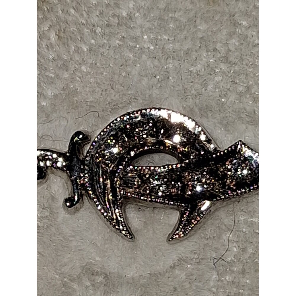 14k White Gold Shriners Pin with diamonds.